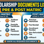 UP Scholarship Documents List 2026: Pre & Post Matric
