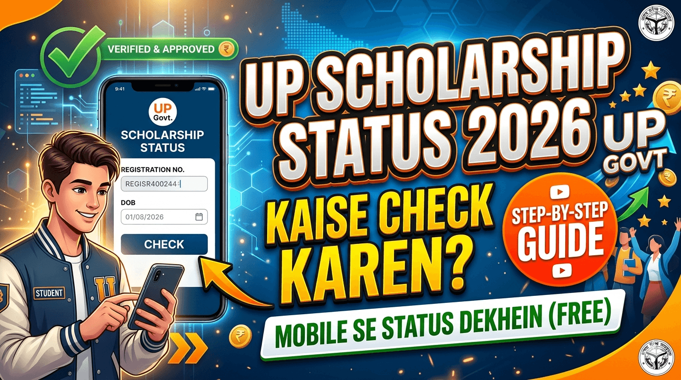 UP Scholarship Status 2026 Kaise Check Karen? Step by Step