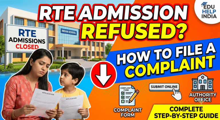 RTE Admission Refused by School? How to File a Complaint