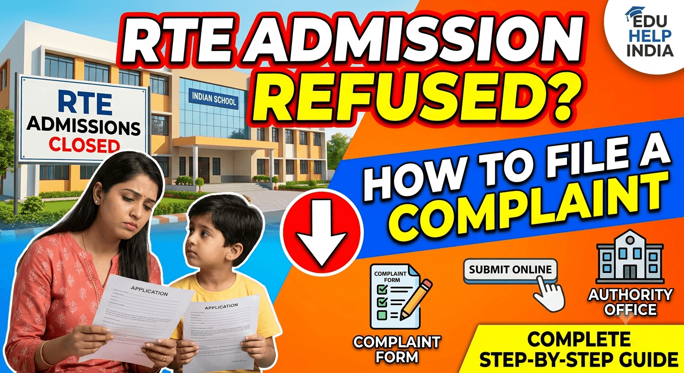RTE Admission Refused by School? How to File a Complaint