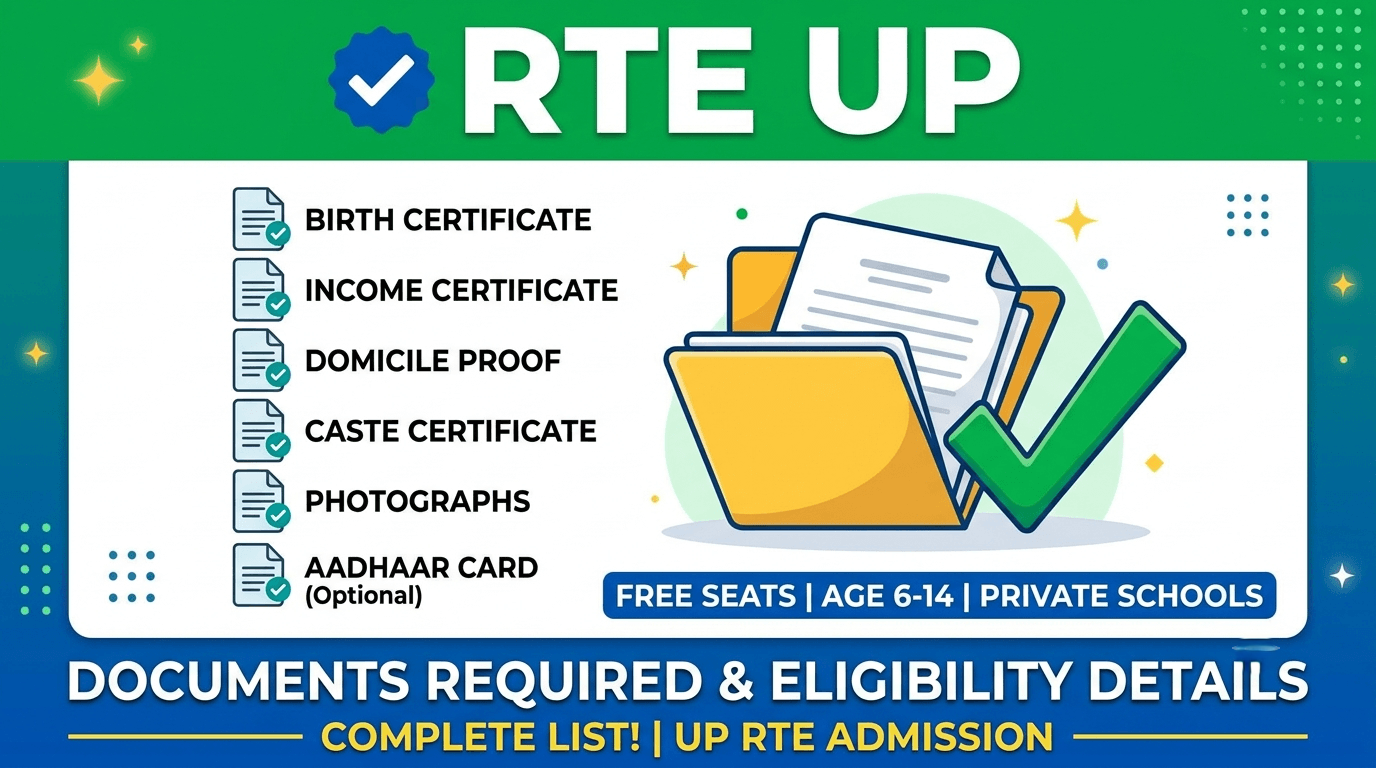 RTE UP Documents Required: Complete List & Eligibility Details