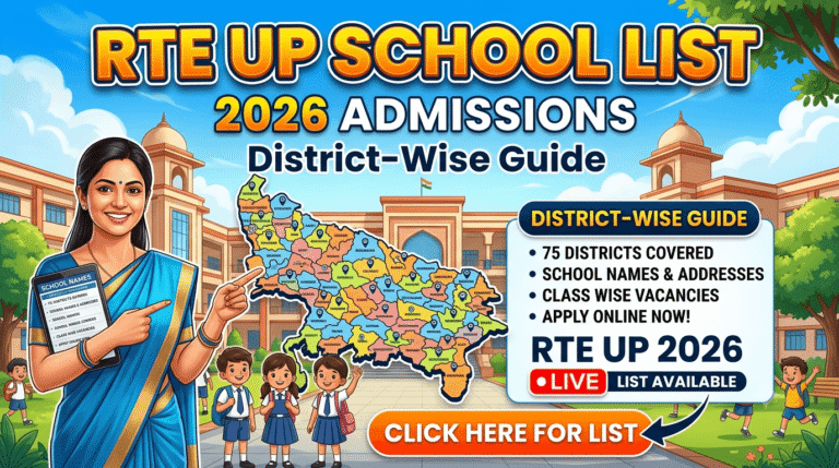 RTE UP School List 2026: District-Wise Guide