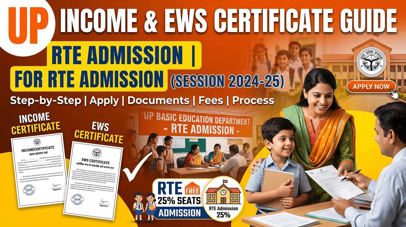 UP Income & EWS Certificate Guide for RTE Admission